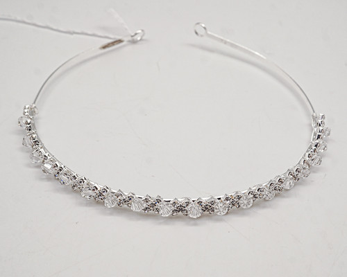 Silver Crystal Bridal Headband - 1 Piece (TL150)