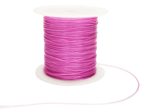 8 Yards Pink Strong & Stretchy Elastic Thread - Pack of 25 Spools