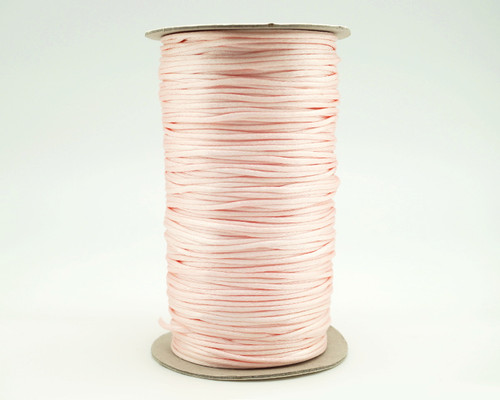 2mm wide x 200 yards Pink Rattail Cord Trims - 1 Spool