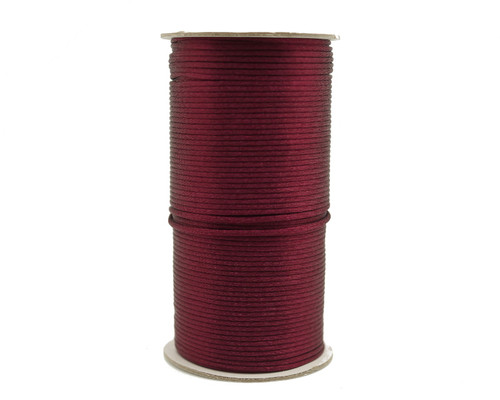 2mm wide x 200 yards Burgundy Rattail Cord Trims - 1 Spool