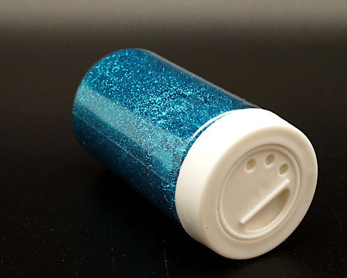 3.5 oz Turquoise Fine Craft Glitter with Grid Sifter - Pack of 6 Bottles