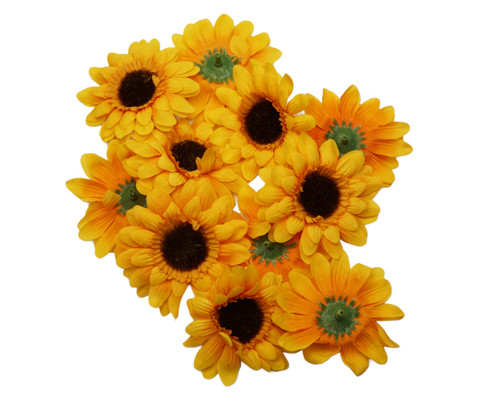 3" Silk Sunflower Heads - Pack of 48