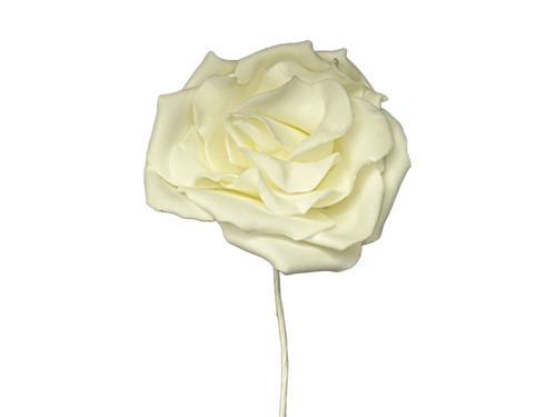4" Ivory Rose Foam Flowers - Pack of 12