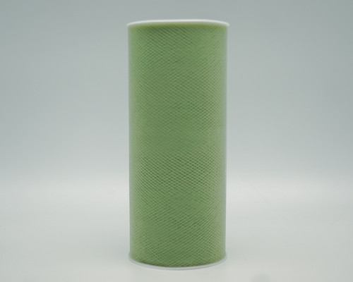 6" x 25 Yards Sage Wholesale Tulle Spools - Pack of 6 Tulle Rolls
