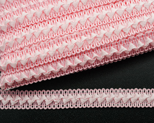 3/4"x 15 yards Pink Braided Trim - Pack of 5