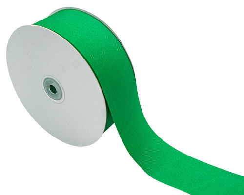 2"x 50 yards Emerald Polyester Grosgrain Gift Ribbon - Pack of 5