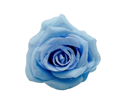 3 1/2" Blue Single Short Stem Artificial Silk Bouquet Roses - Pack of 12