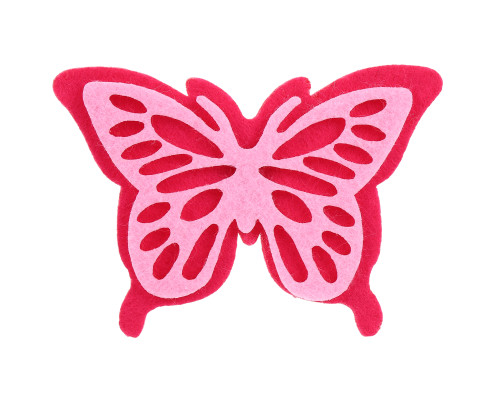 3 1/4" Mixed Color Felt Butterflies - 100 PCS