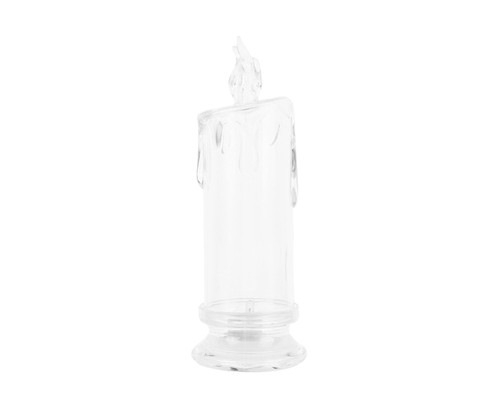 7 1/4" Tall Blank Light Up LED Religious Candle for DIY Decoration - Set of 1