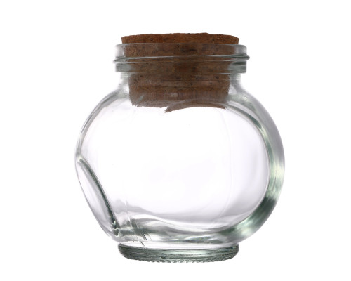 3 1/4" Clear Corked Glass Candy Bottle Jar Favors - Pack of 6