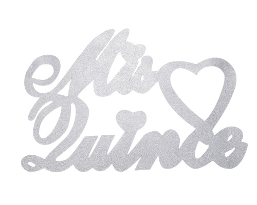 14" x 22" Silver Glitter Mis Quince Foam Banner - Pack of 12