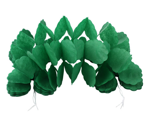 9ft Emerald Paper Party Streamers - Pack of 12