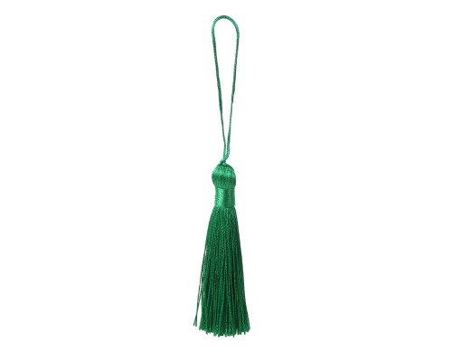 3" Long Emerald Green 300 Count String Graduation Tassel - Pack of 100