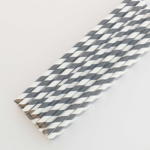 Black Pretty Paper Straws - Pack of 200 Black Pretty Paper Straws - Pack of 200