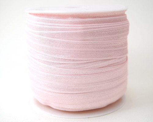 5/8 x 50 Yards Pink Fold Over Elastic Sewing Trim
