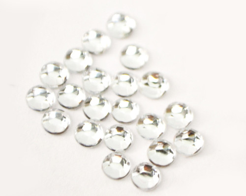 Clear  4mm SS16  Wholesale Flat Back Acrylic Rhinestones - Pack of 1,000 Pieces