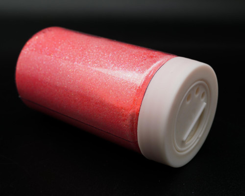 3.5 oz Coral Fine Craft Glitter with Grid Sifter - Pack of 6 Bottles