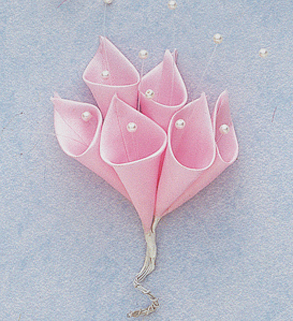 2" Pink Satin Silk Flowers with Leaves Pack of 36 CB Flowers & Crafts