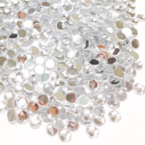 flat back glass beads