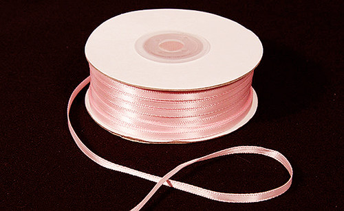 3/8x100 yard Pink Polyester Satin Gift Ribbon - Pack of 15 Rolls - CB  Flowers & Crafts