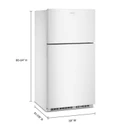Amana® 33-Inch Wide Top-Freezer Refrigerator With Dual Crisper Drawers—21 Cu. Ft. ARTX2021TW