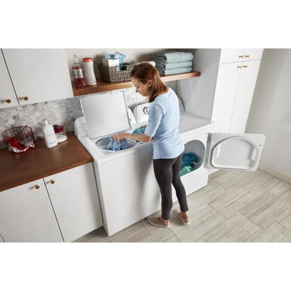 Amana® 6.5 cu. ft. Top-Load Electric Dryer with Automatic Dryness Control YNED4655EW