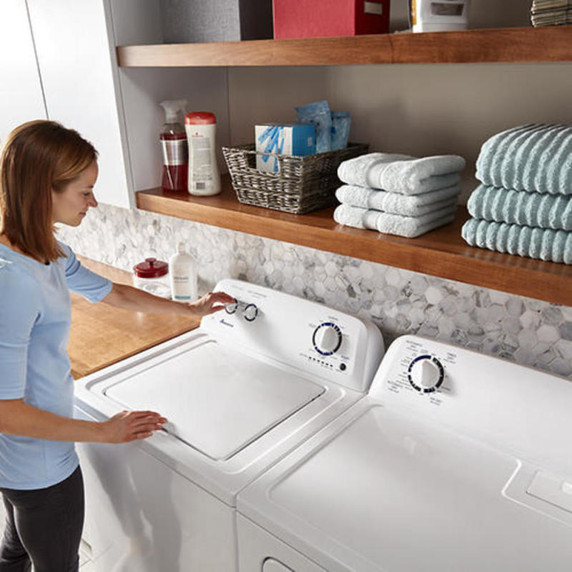 Amana® 6.5 cu. ft. Top-Load Electric Dryer with Automatic Dryness Control YNED4655EW