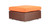 Kauai 9-pc Outdoor, Espresso Wicker/Orange