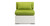 Kauna 5-pc Outdoor, White Wicker/Lime Green