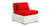 Lanai 7-pc Outdoor, White Wicker/Red