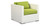 Molokai 8-pc Outdoor, White Wicker/Lime Green