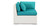 Molokai 8-pc Outdoor, White Wicker/Turquoise