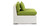 Napali 7-pc Outdoor, White Wicker/Lime Green