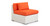 Napali 7-pc Outdoor, White Wicker/Orange