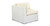 Oahu 9-pc Outdoor, White Wicker/Ivory