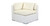 Poipu 6-pc Outdoor, White Wicker/Ivory