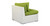 Poipu 6-pc Outdoor, White Wicker/Lime Green