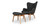 Contour Chair & Ottoman, Charcoal