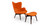 Contour Chair & Ottoman, Carrot