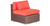 Kauna 5-pc Outdoor, Espresso Wicker/Red