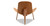 Tripod Chair, Urban Coral/Oak