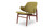 Larsen Shell Chair, Atomic Moss/Walnut Stain