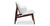 Larsen Shell Chair, White Italian Leather/Walnut