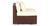 Maui 9-pc Patio Set, Espresso Wicker/Ivory