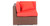 Maui 9-pc Patio Set, Espresso Wicker/Red