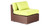 Molokai 8-pc Outdoor, Espresso Wicker/Lime Green