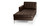 Florence Left Sectional, Choco Brown Premium Leather