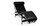 Gravity Chaise Lounge, Black Premium Leather