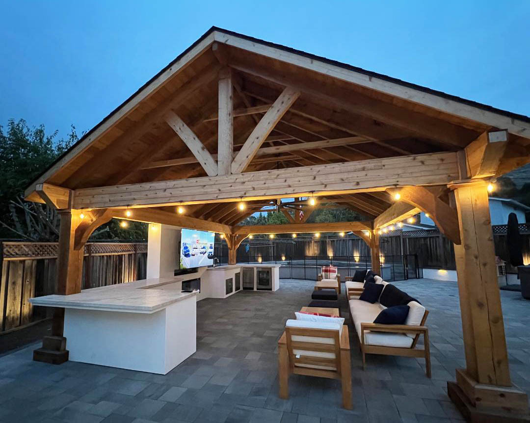 24x20 Grand Cedar - San Jose, CA - PergolaKitsUSA.com