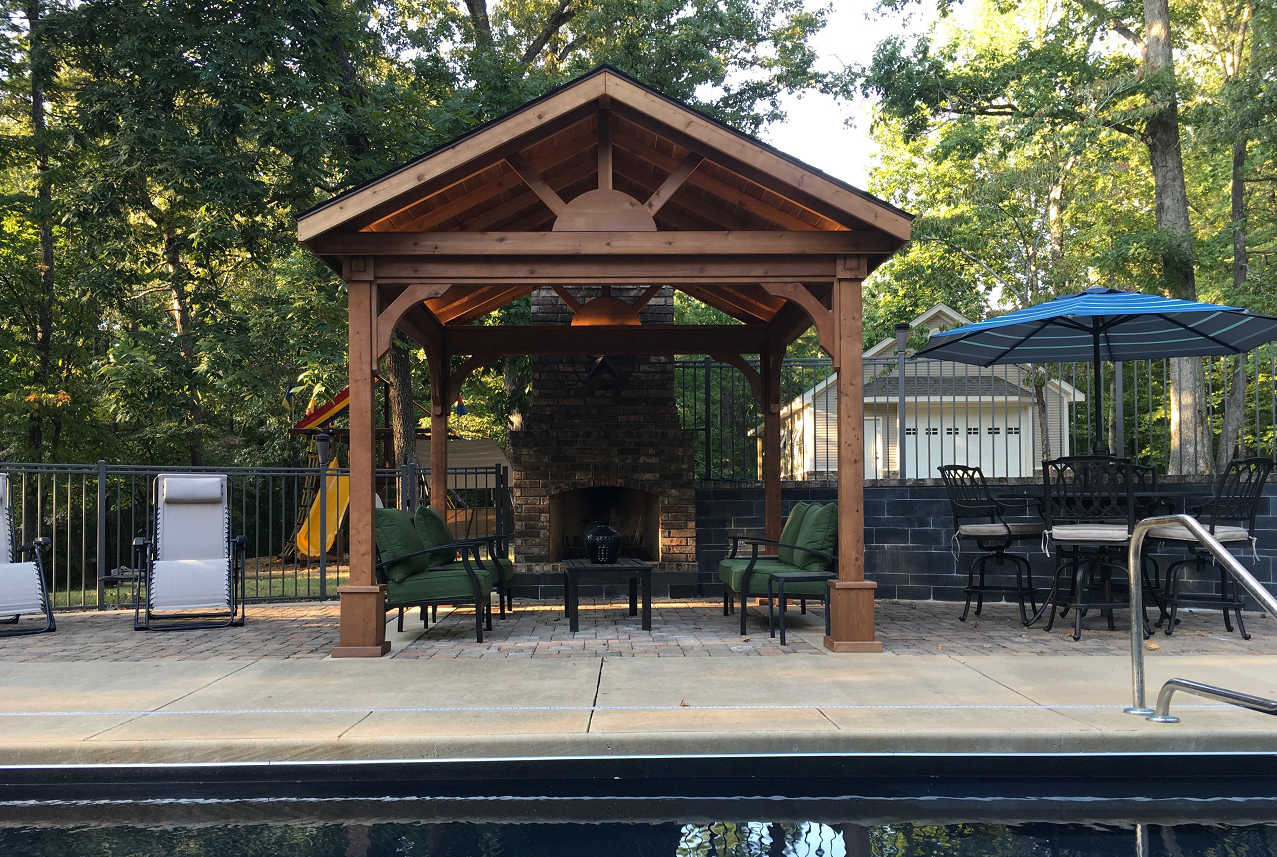 Red Cedar Patio Cover Kits Cedar Pavilion Kits Premade